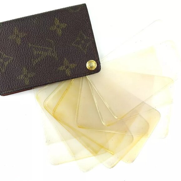 LOUIS VUITTON Card Case Monogram Beige Monogram Canvas Authentic USED T20360 - Picture 4 of 5